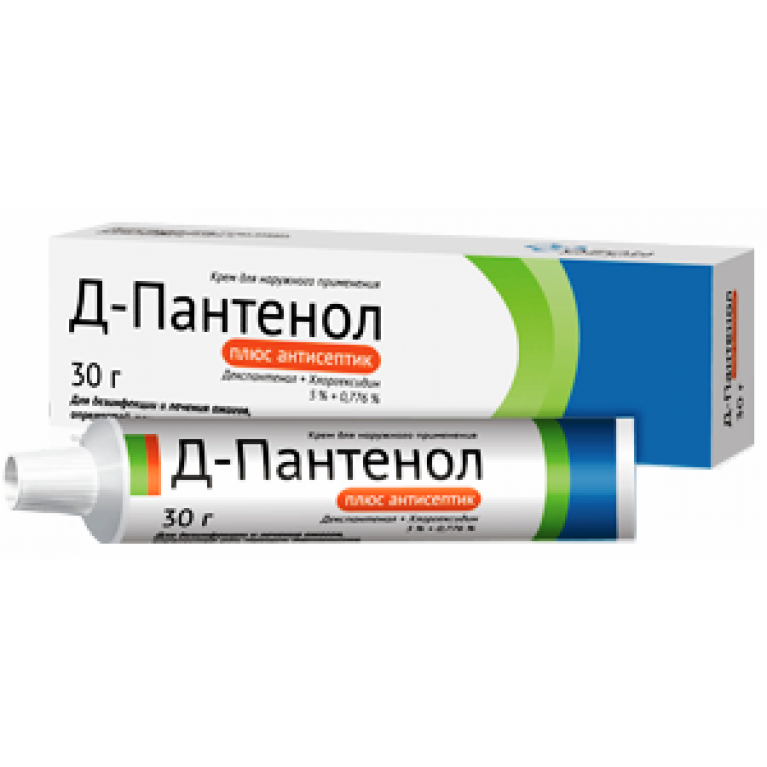 Д-пантенол плюс антисептик цена в Ярославле, крем 5%+0,776% 30г .